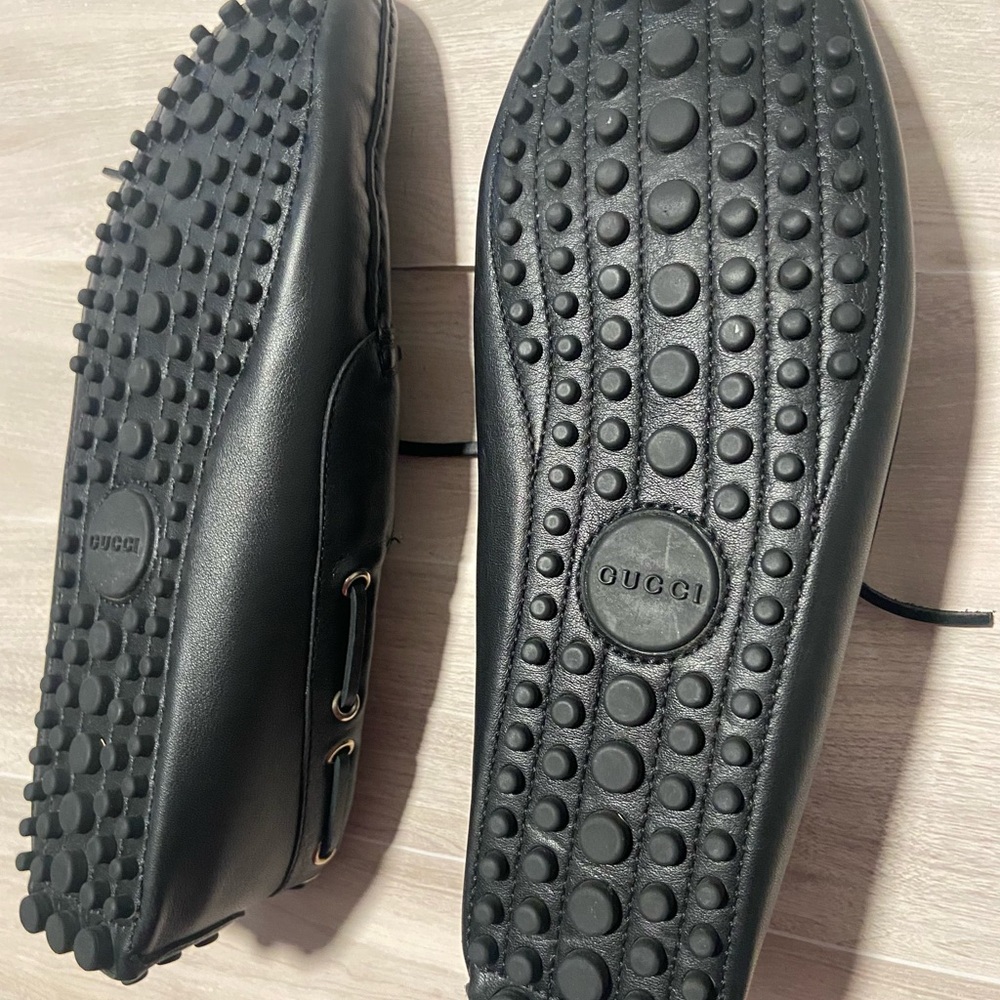 Authentic Gucci Black Leather Men Loafers - Picture 10 of 14